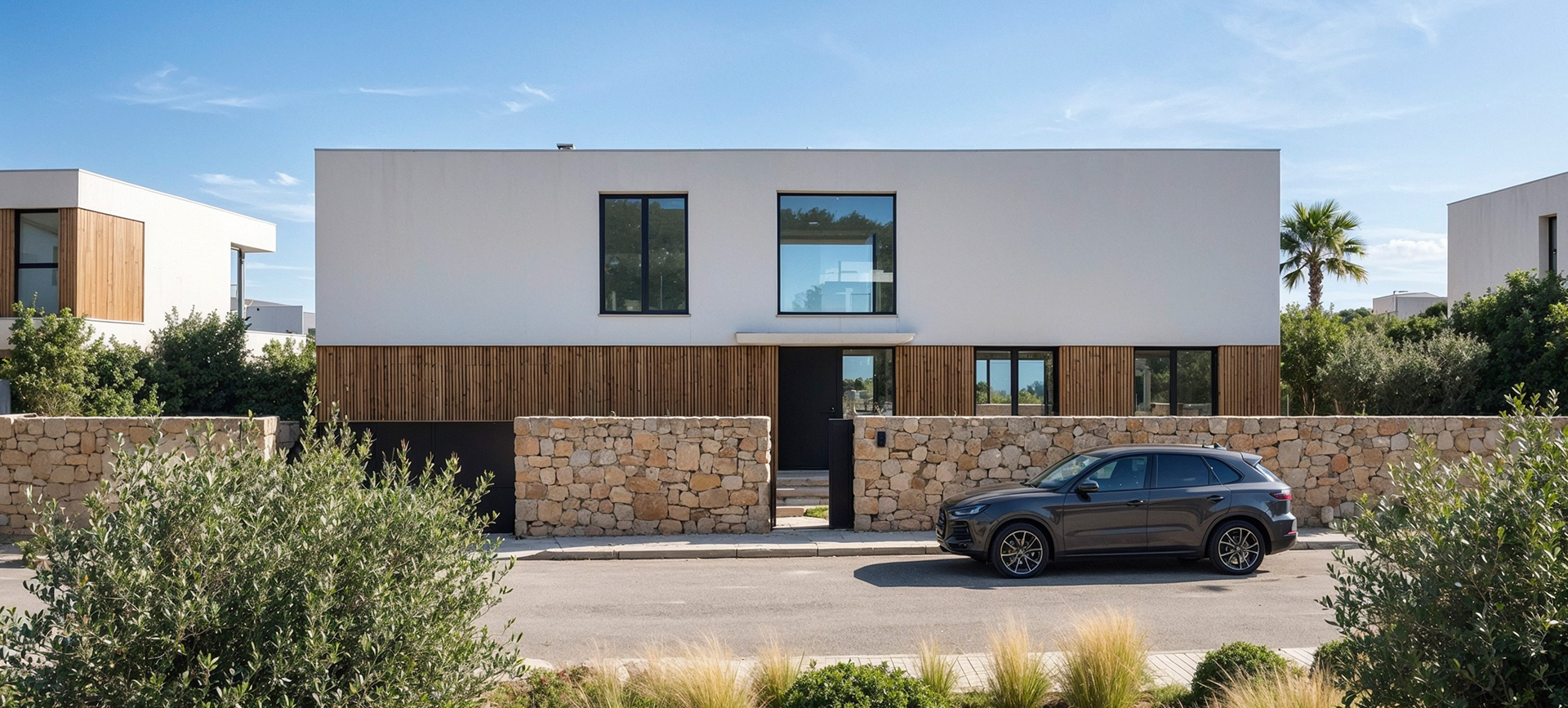 Render 3D exterior de arquitectura realizado en Oviedo