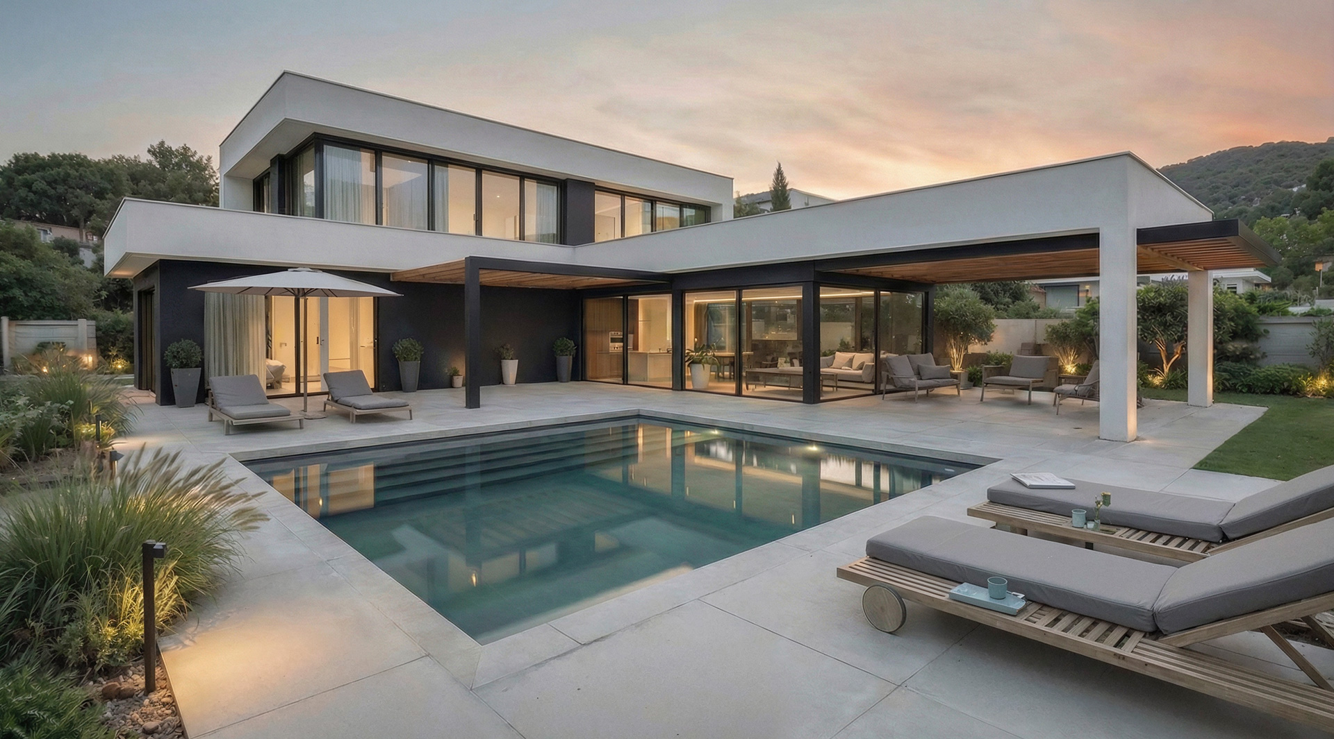 Render 3D de una vivienda unifamiliar en Madrid para proyecto residencial